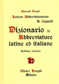 Immagine 0 di Dizionario Di Abbreviature Latine Ed Italiane