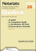 Immagine 0 di Acquisti In Comunione Legale E