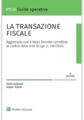 Immagine 0 di Transazione Fiscale 3ed