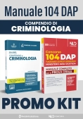 Immagine 0 di Kit 2v - 104 Dap Orale + Compendio Criminologia