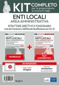 Immagine 0 di Kit 2v Istruttore Direttivo E Funzionario Negli Enti Locali - Manuale +