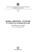 Immagine 0 di Razza, Identit?, Culture. Un A