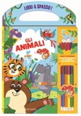 Immagine 0 di Animali. Libri A Spasso. Ediz. A Colori. Con Gomma. Con 6 Matite Bicolore (gli)