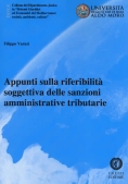 Immagine 0 di Appunti Sulla Riferibilita' Soggettiva Delle Sanzioni Amministrative Tri