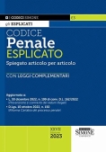 Immagine 0 di Codice Penale Esplicato 2023 27ed.