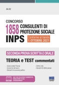Immagine 0 di Concorso 1858 Consulenti Di Protezione Sociale Inps. Seconda Prova Scritta E Orale. Teoria E Test Co