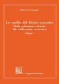 Immagine 0 di Studio Diritto Canonico Vol.i