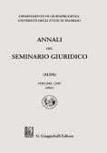 Immagine 0 di Annali Seminario Giuridico Palermo V.64