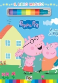 Immagine 0 di A Casa Di Peppa. Libro Magico. Peppa Pig. Ediz. A Colori. Con Pennarello Ad Acqua