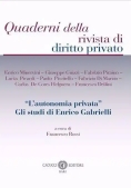 Immagine 0 di Autonomia Privata Studi E. Gabrielli