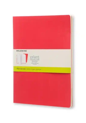 Volant Journal Plain Xl Geranium Red/scarlet Red fronte