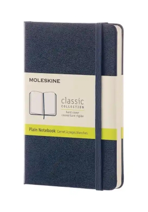 Notebook Pkt Plain Sapphier Blue Hard Cover fronte