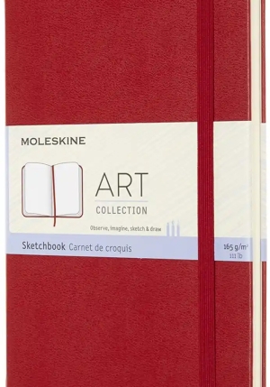 Art Sketchbook Med Scarlet Red fronte