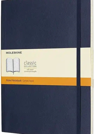 Notebook Xl Ruled Sapphire Blue Soft fronte