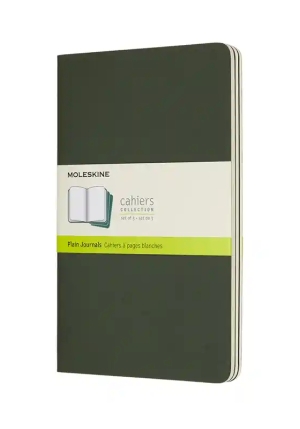 Cahier Journals Large Plain Myrtle Green fronte