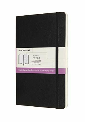 Notebook Large Rul-pla Black Soft fronte