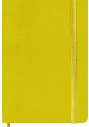 Notebook Pocket Ruled Hay Ylw Hard Silk fronte