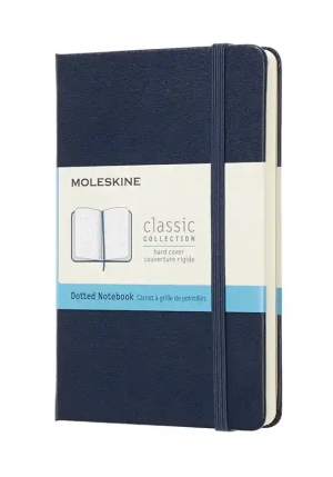 Moleskine Notebook Pocket Dotted Hard Cover Sapphire Blue fronte