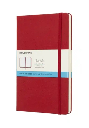 Moleskine Classic Notebook Large Dotted Hard Cover Scarlet Red fronte