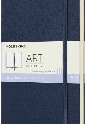 Art Sketchbook Large Sapphire Blue fronte