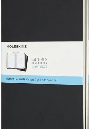 Cahier Jnls Large Dot Black fronte