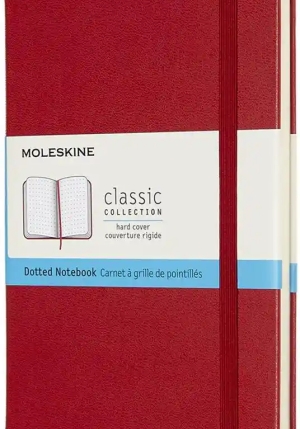 Notebook Med Dot Scarlet Red Hard fronte