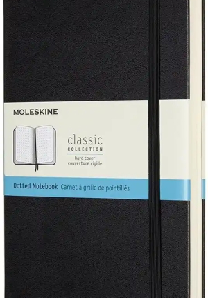 Notebook Expanded Large Dot Black Hard fronte