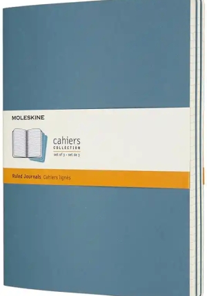 Cahier Jnls Xl Ruled Brisk Blue fronte