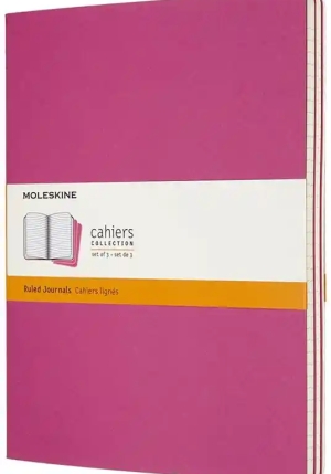 Cahier Jnls Xl Ruled Kinetic Pink fronte