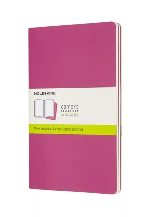 Cahier Jnls Large Pla Kinetic Pink fronte