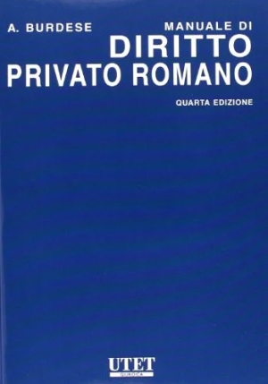 Manuale Di Diritto Privato Romano fronte