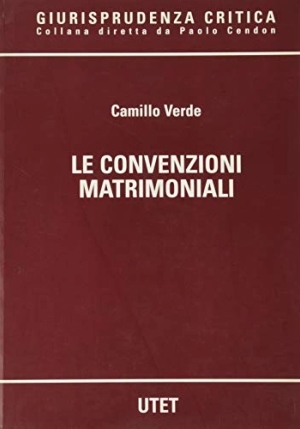 Convenzioni Matrimoniali  (le) fronte