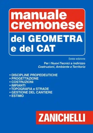 Manuale Cremonese Del Geometra E Del Tecnico Cat fronte