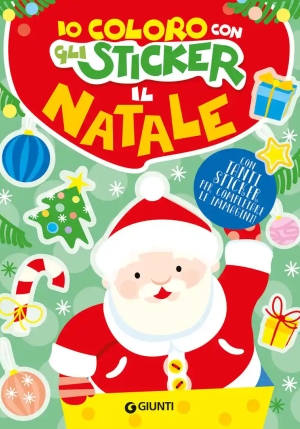 Io Coloro Con Gli Stickers. Il Natale fronte