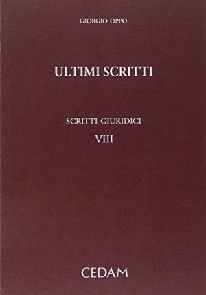 Scritti Giuridici Giorgio Oppo fronte