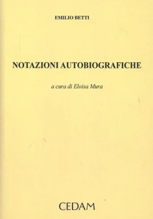 Notazioni Autobiografiche fronte