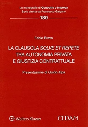 Clausola Solve Et Repete Tra Autonomia fronte