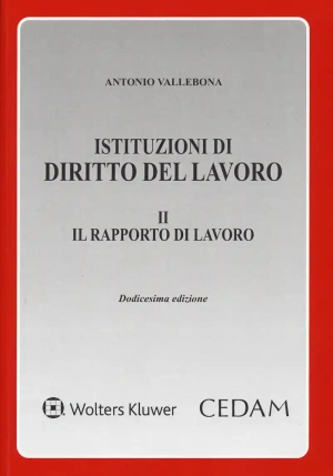 Istituzioni Dir.lavoro Ii 12ed. fronte