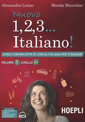 Nuovo 1, 2, 3... Italiano! Corso Comunicativo Di Lingua Italiana Per Stranieri. Vol. 1: Livello A1 fronte