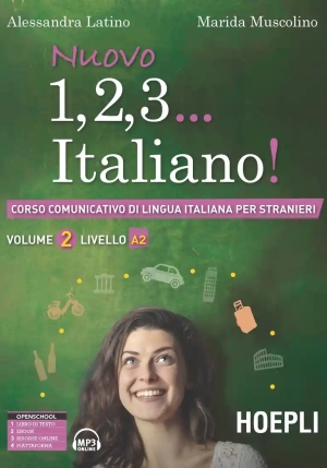 Nuovo 1, 2, 3... Italiano! Corso Comunicativo Di Lingua Italiana Per Str fronte