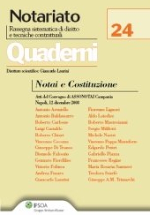 Notai E Costituzione - Quadern fronte