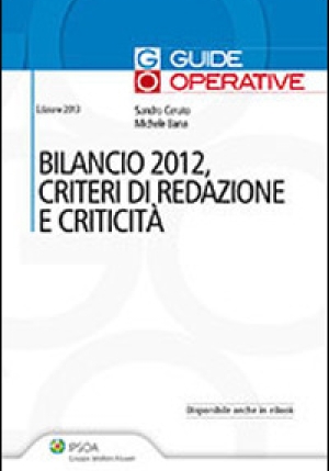 Bilancio 2012, Criteri Di Reda fronte