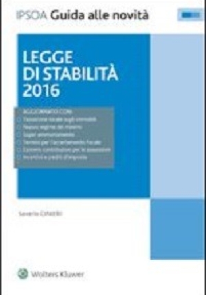 Legge Di Stabilita' 2016 fronte