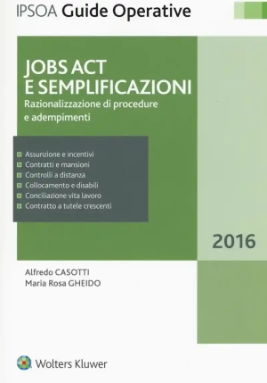 Jobs Act E Semplificazioni fronte