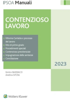 Contenzioso Lavoro 2023 3ed. fronte