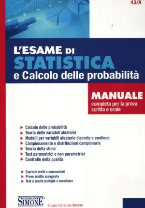 43/a  L'esame Di Statistica E Calcolo Delle ProbabilitÃ  fronte