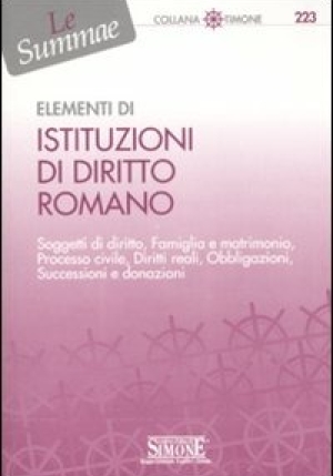 223  Elementi Di Istituzioni Di Diritto Romano fronte