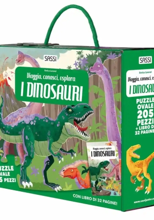 Dinosauri. Viaggia, Conosci, Esplora. Ediz. A Colori. Con Puzzle (i) fronte