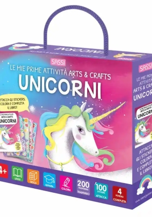 Unicorni. Le Mie Prime Attivit? Arts & Crafts. Ediz. A Colori. Con Bastoncino Da Ricalco. Con 4 Fond fronte