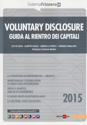 Voluntary Disclosure Rientro Capitali fronte